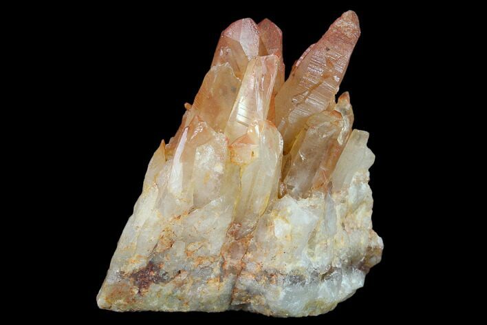 Natural, Red Quartz Crystal Cluster - Morocco #134221